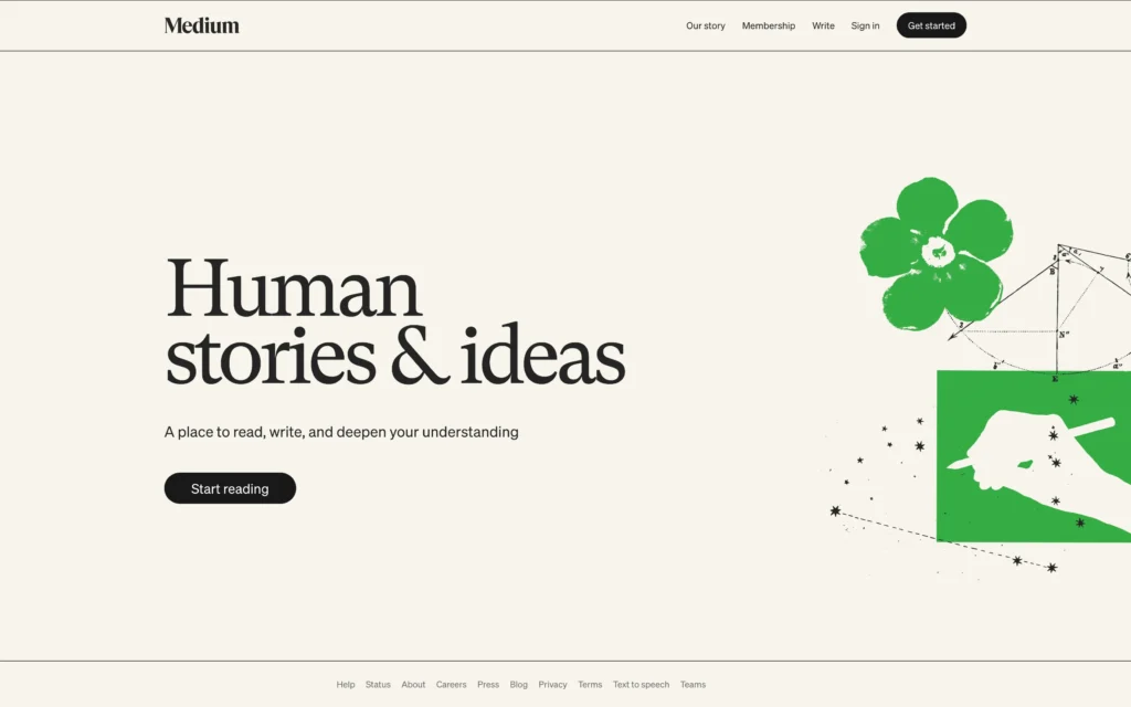 Medium – Best for Writers & Thought Leaders