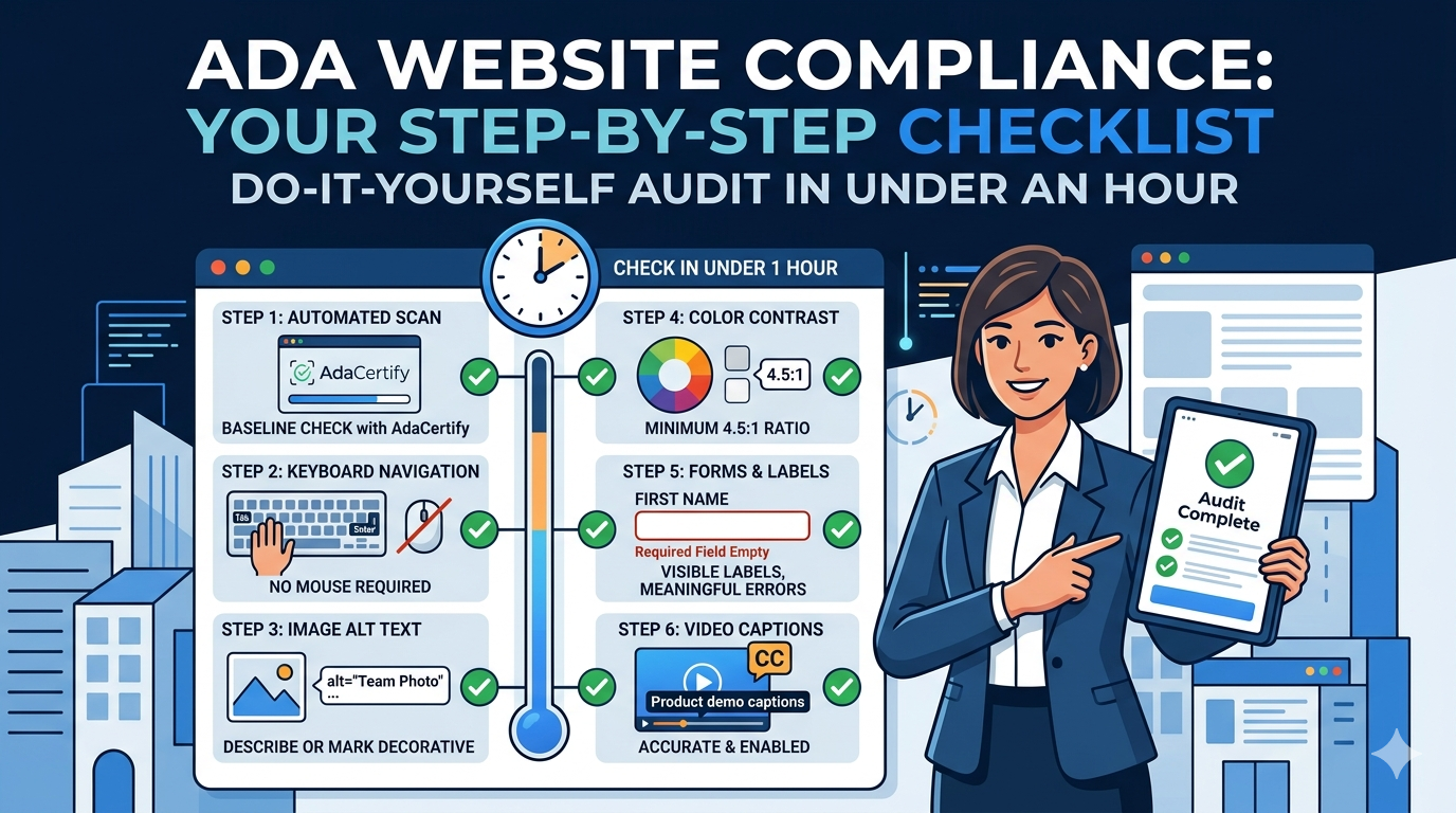 how to check if website is ADA compliant