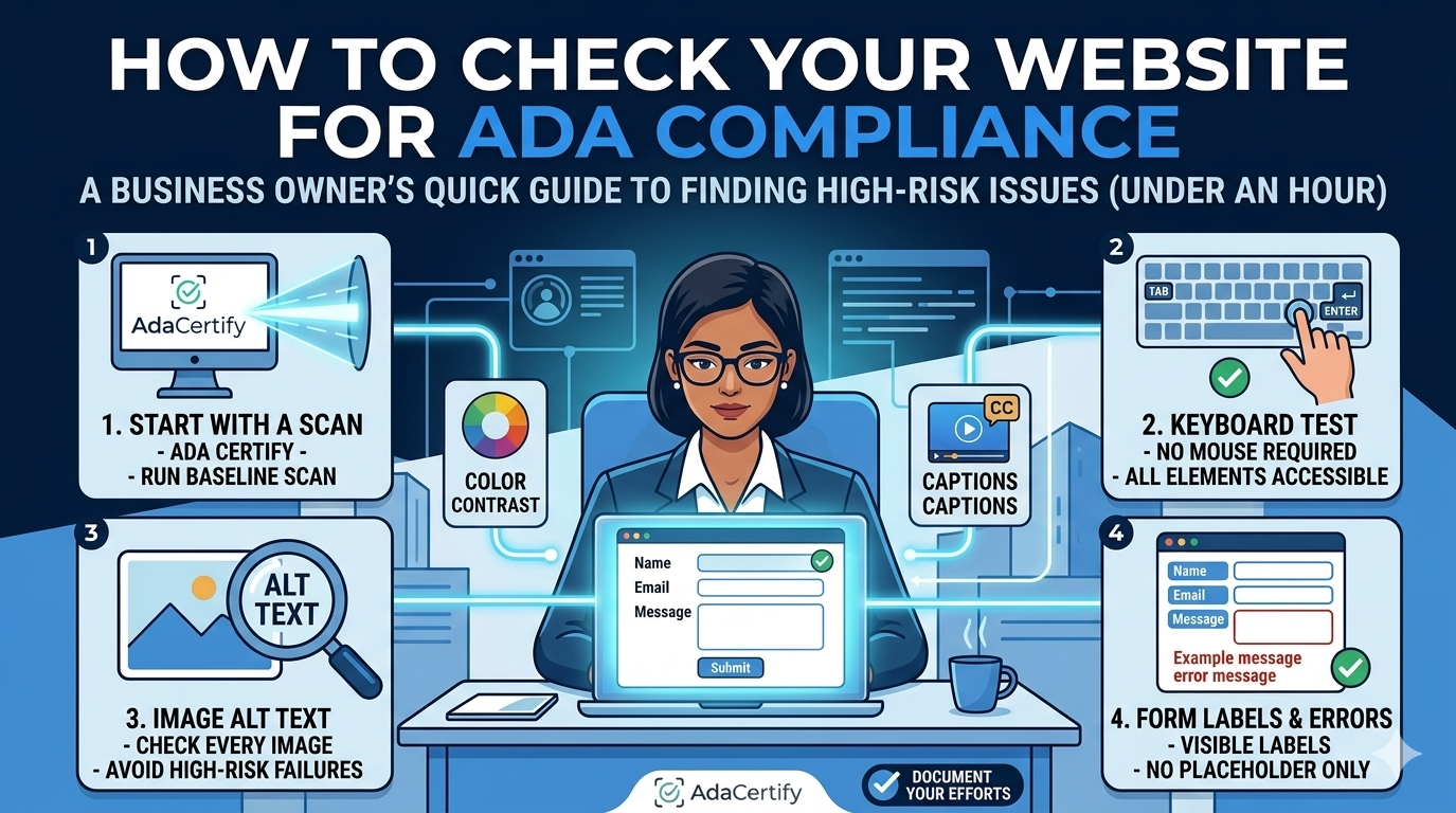 ADA compliance checklist website