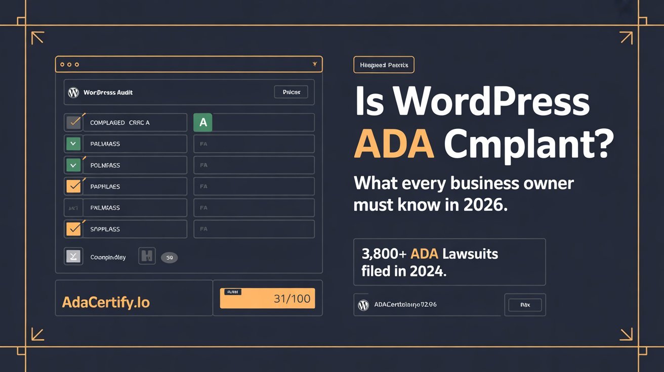 WordPress ADA compliant